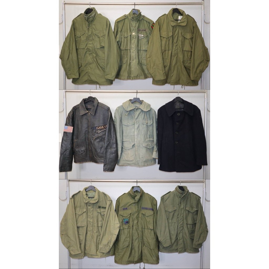 Lot 9 Vtg Us Military Army Navy Field Jackets 50s90s M65 M51 Wwii Korea